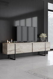 Hanah Home Luxe - Travertine, Black